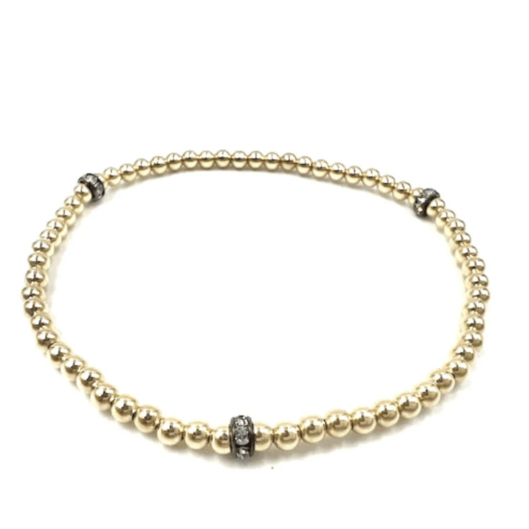 Karma 4k GF Glitter Bead Bracelet