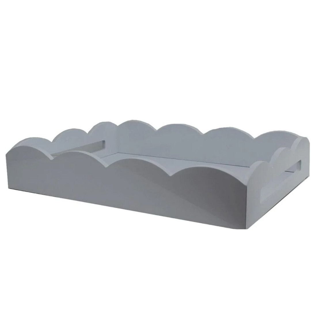 17x13 Scalloped Tray Chiffon