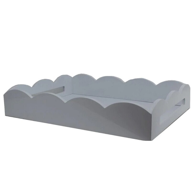 17x13 Scalloped Tray Chiffon