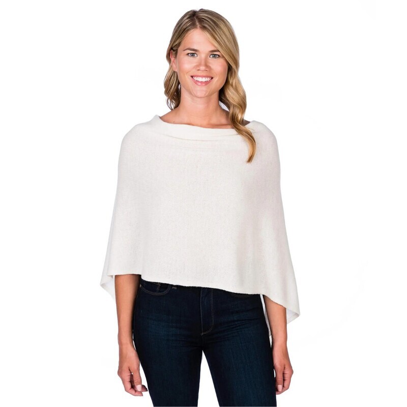 Cashmere Topper SNOW