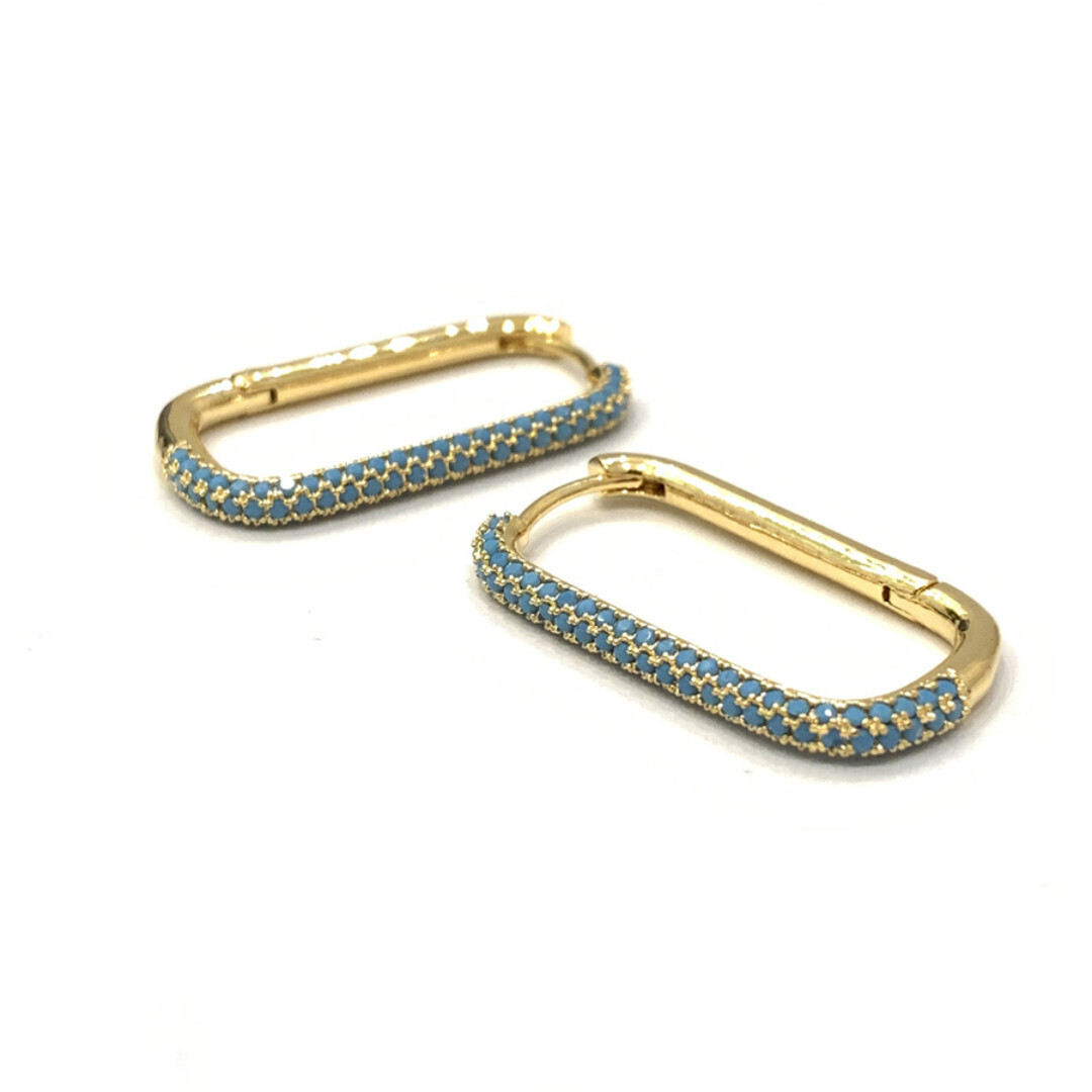 Elle Contemporary Hoop, Turq