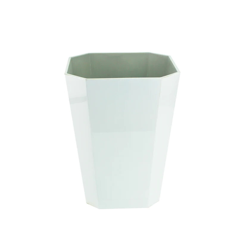 Octagonal Bin  White