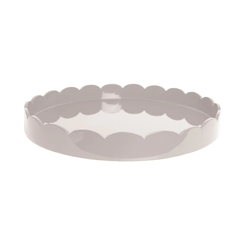 20x20 Scalloped Tray Cappuccino