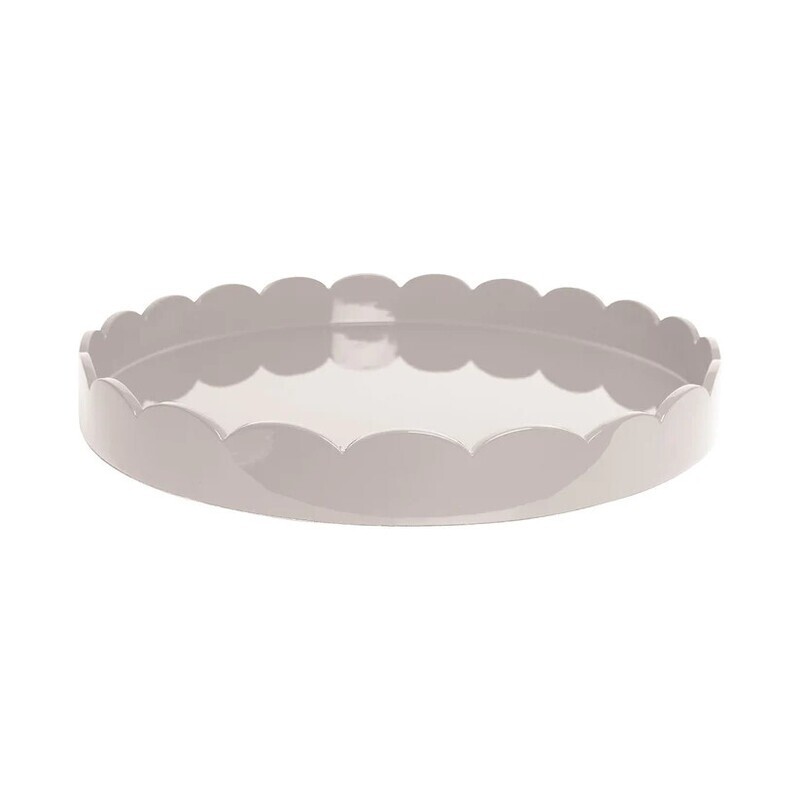 20x20 Scalloped Tray Cappuccino