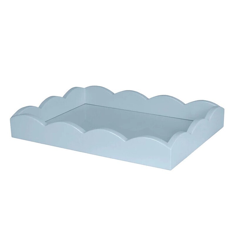 11x8 Scalloped Tray Denim