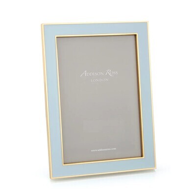 4x6 15mm Powder Blue &amp; Gold Frame
