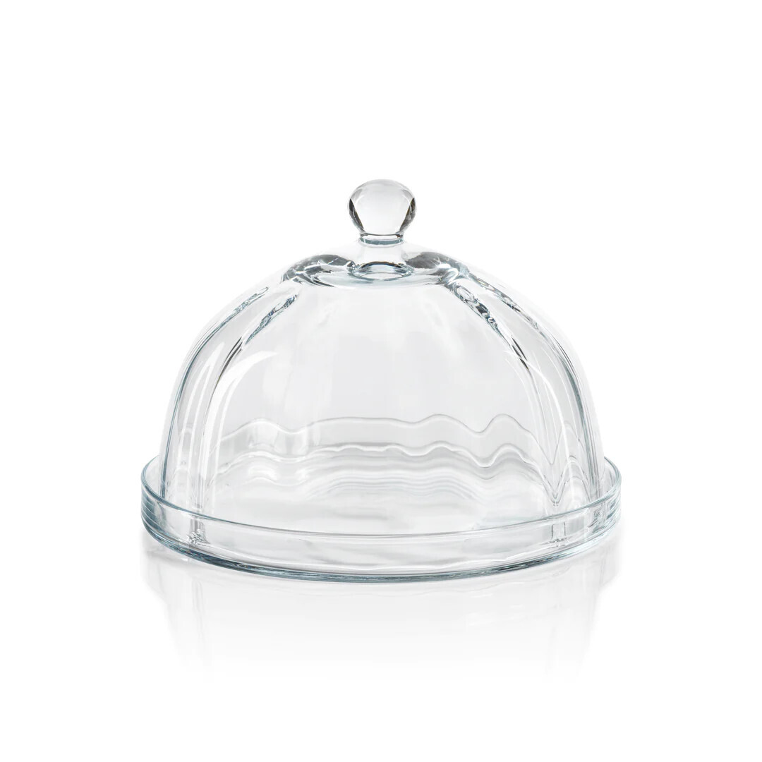 Lulu Pastry Glass Plate w. Cloche