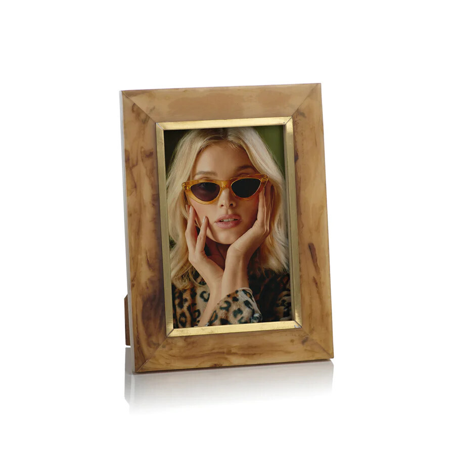 Horn Design Inlaid Frame, 4x6
