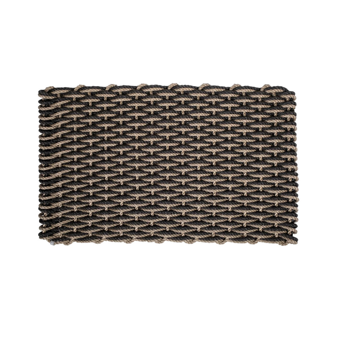 Rope Doormat- Sand/Charcoal, Sm