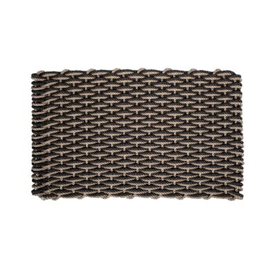 Rope Doormat- Sand/Charcoal, Sm
