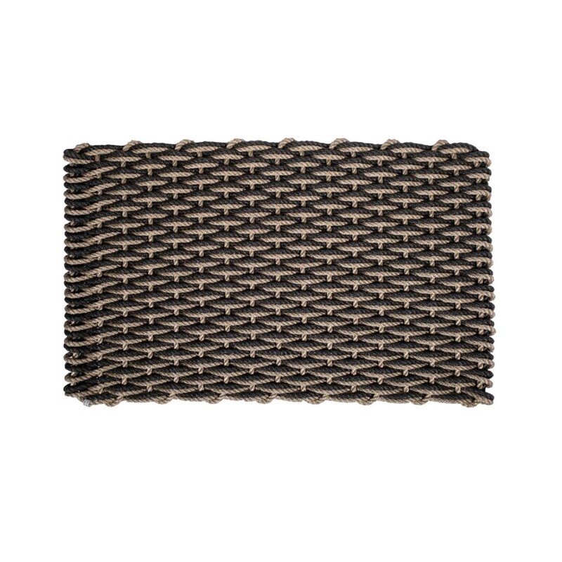 Rope Doormat- Sand/Charcoal, Sm
