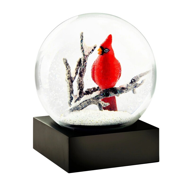 Cardinal Spring Snow Globe
