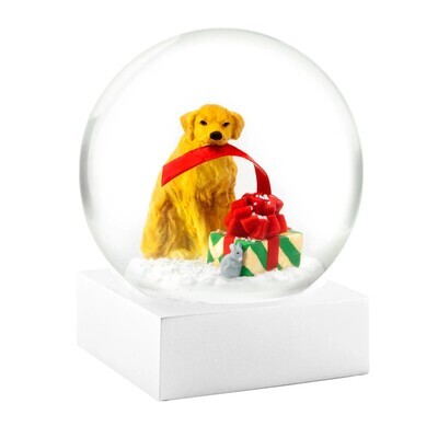 Snow Globe- Dog with Gift