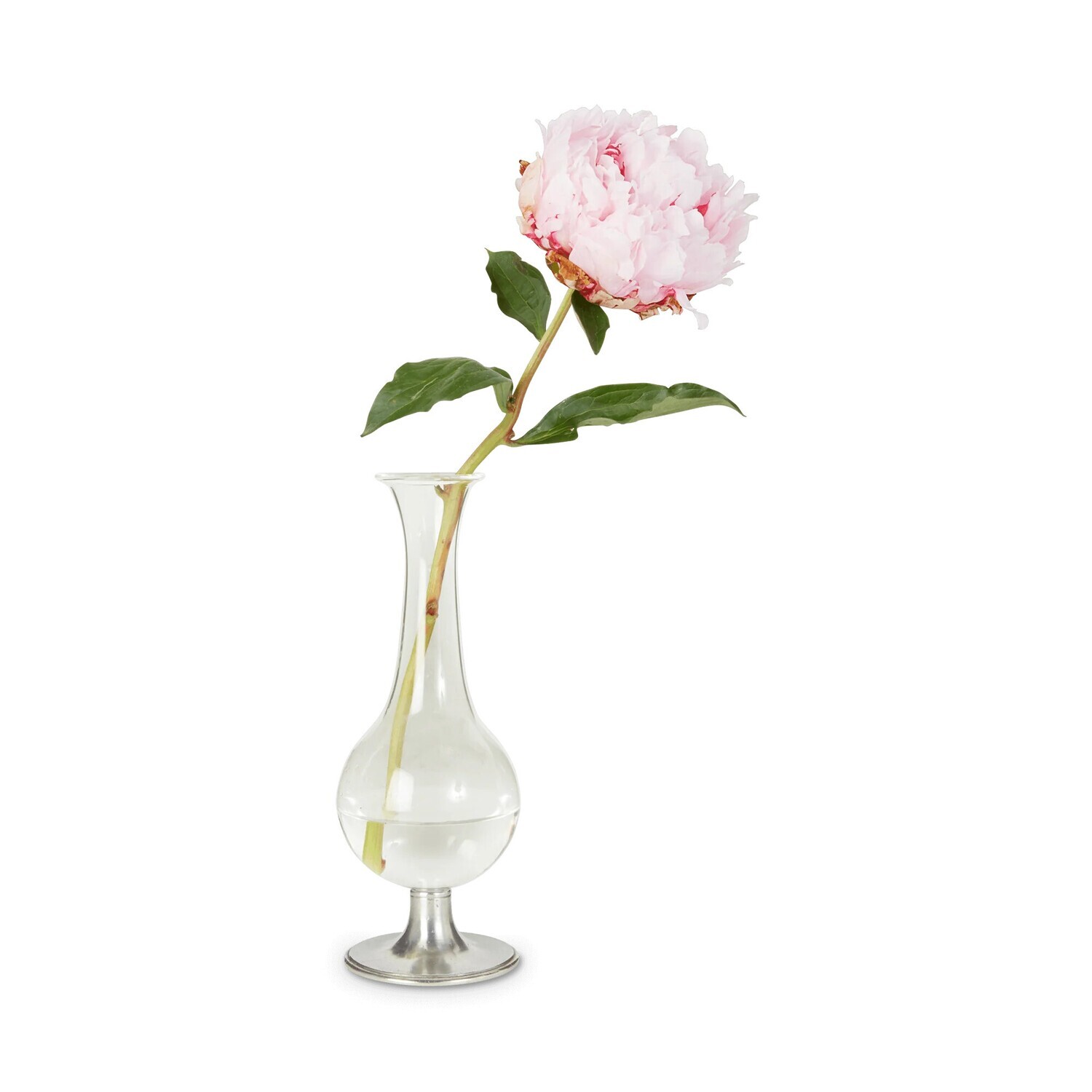Footed Glass Vase