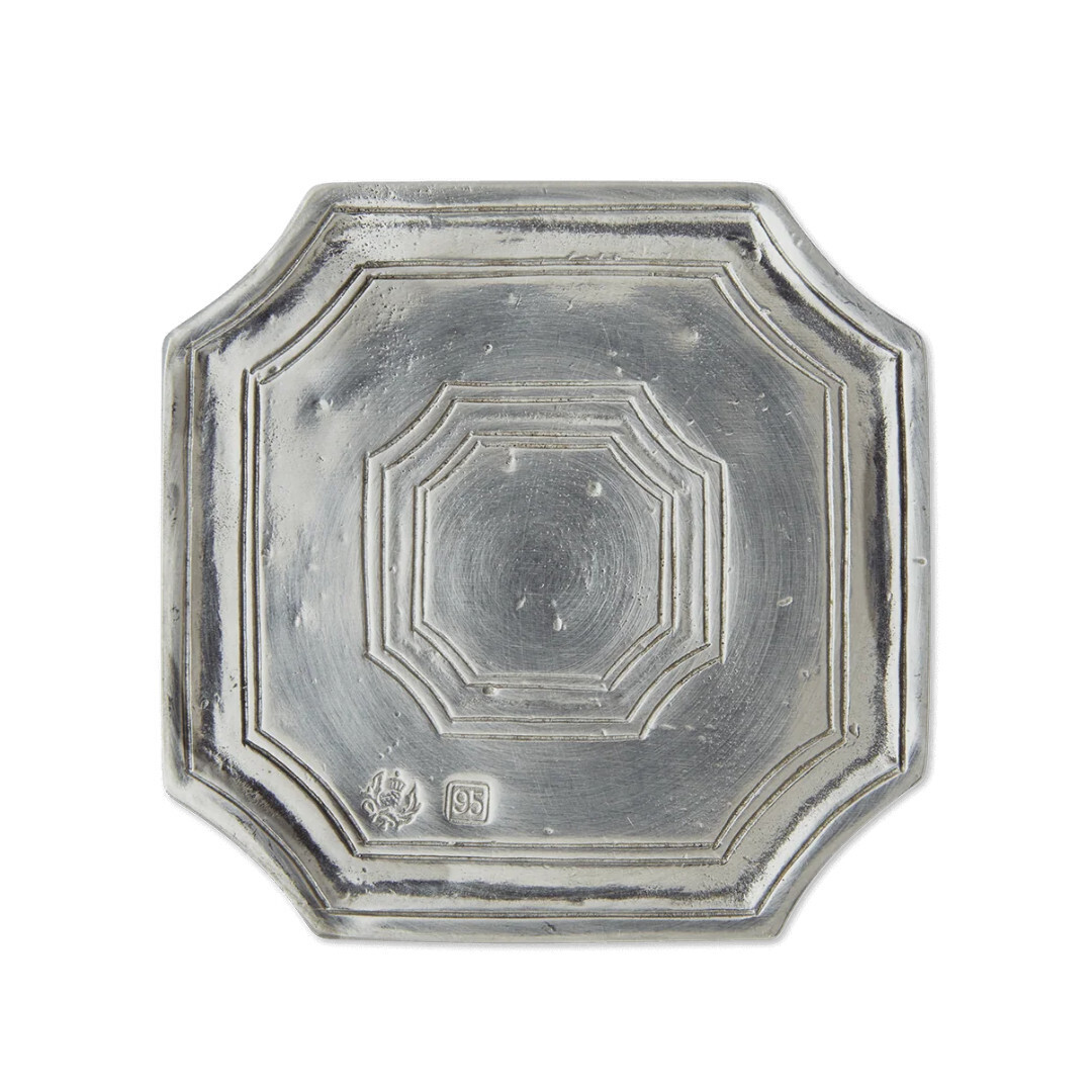 Octagonal coaster, pair