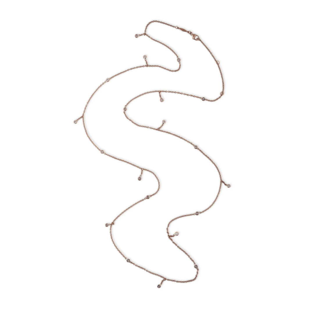 Jacquie Aiche Half Diamond Shaker Necklace