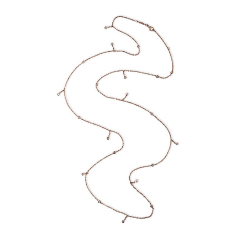 Jacquie Aiche Half Diamond Shaker Necklace