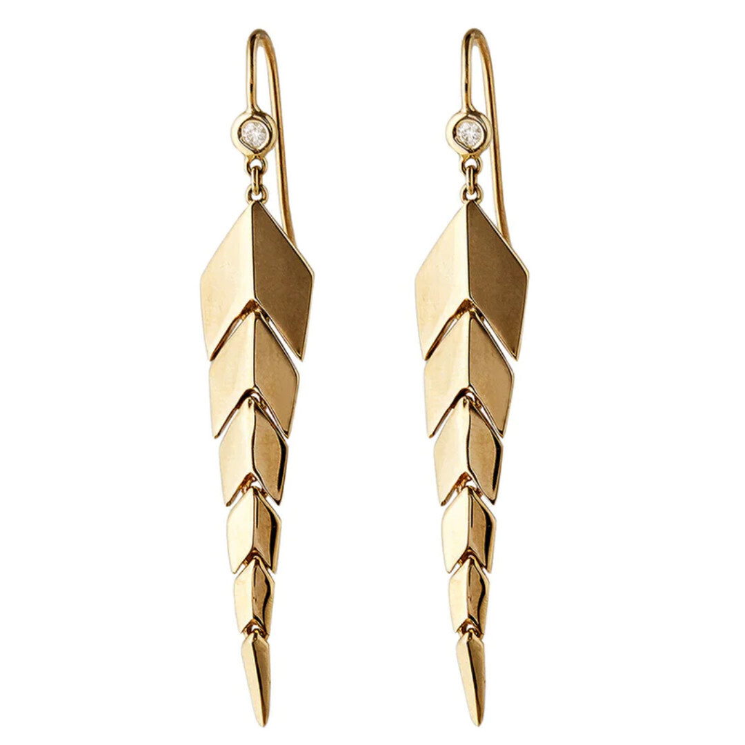 Jacquie Aiche Small Fishtail Earrings