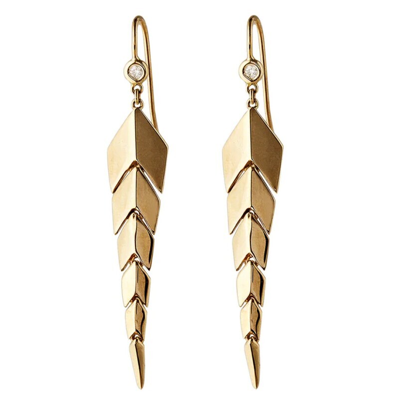 Jacquie Aiche Small Fishtail Earrings