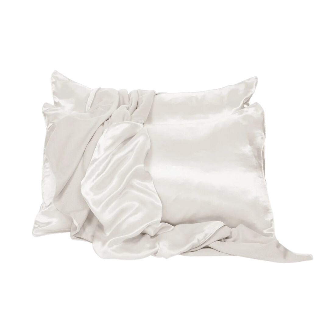 Satin Pillowcase King S/2- Pearl