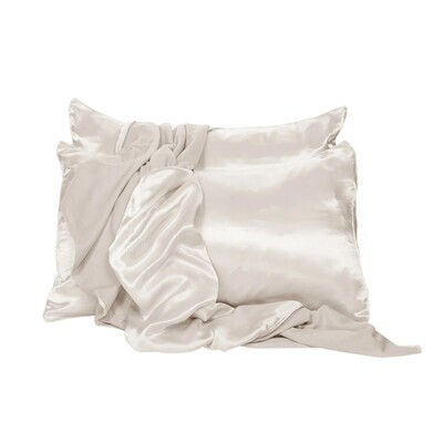 Satin Pillowcase King S/2- Egg Nog