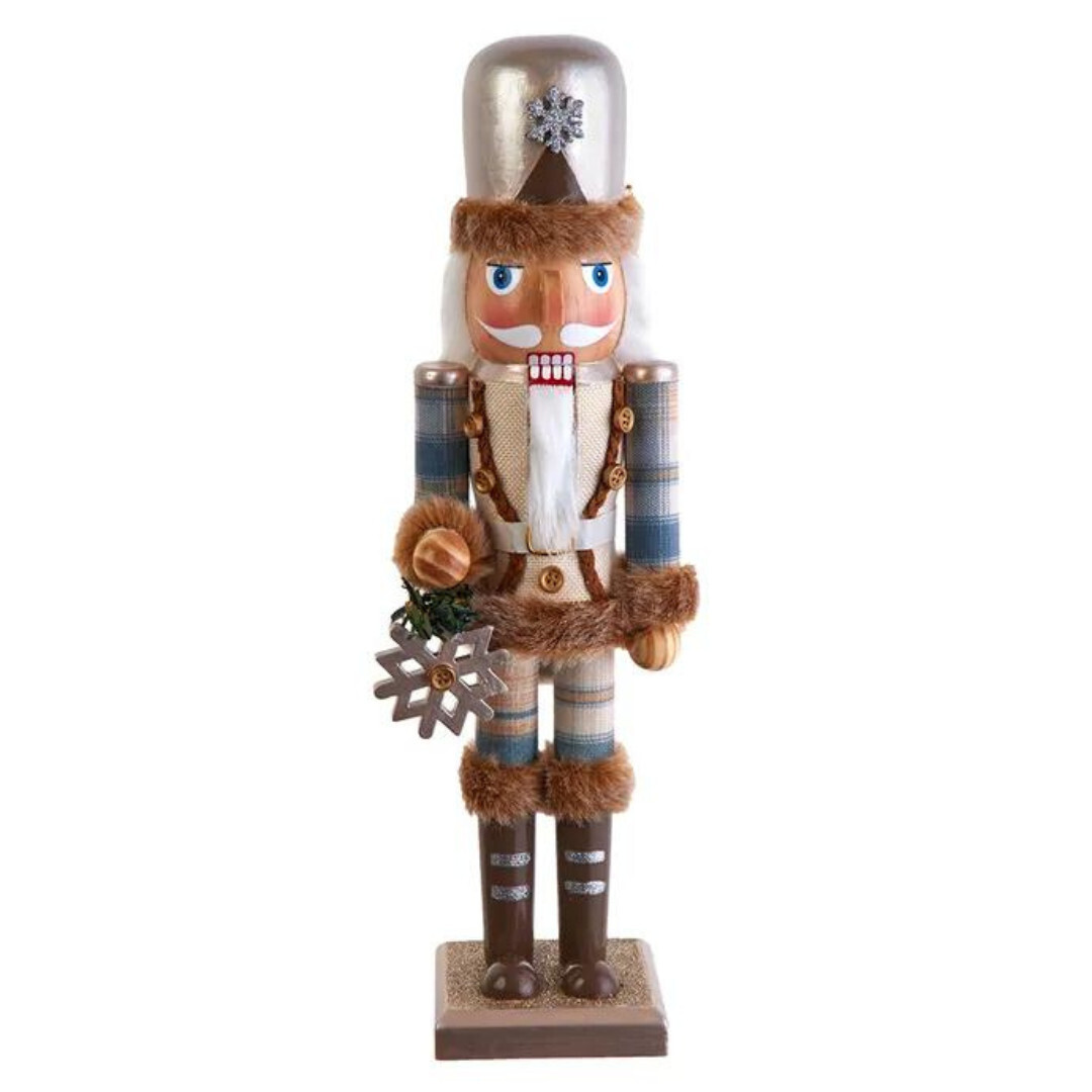 15"  Rustic Glam Nutcracker