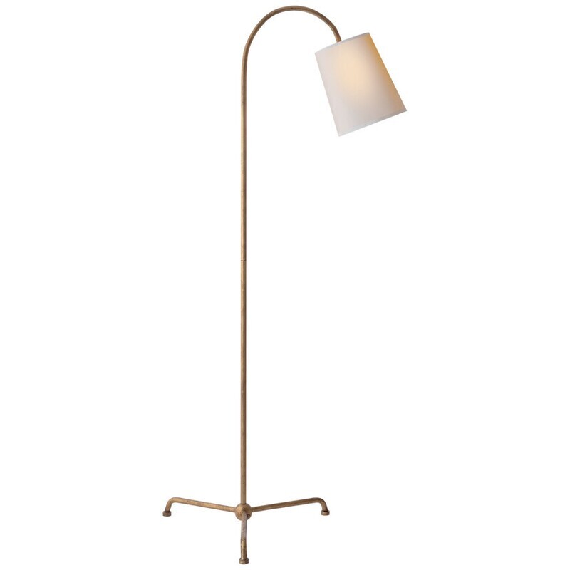 TOB 1021GI-L Mia Floor Lamp in Guilded Iron