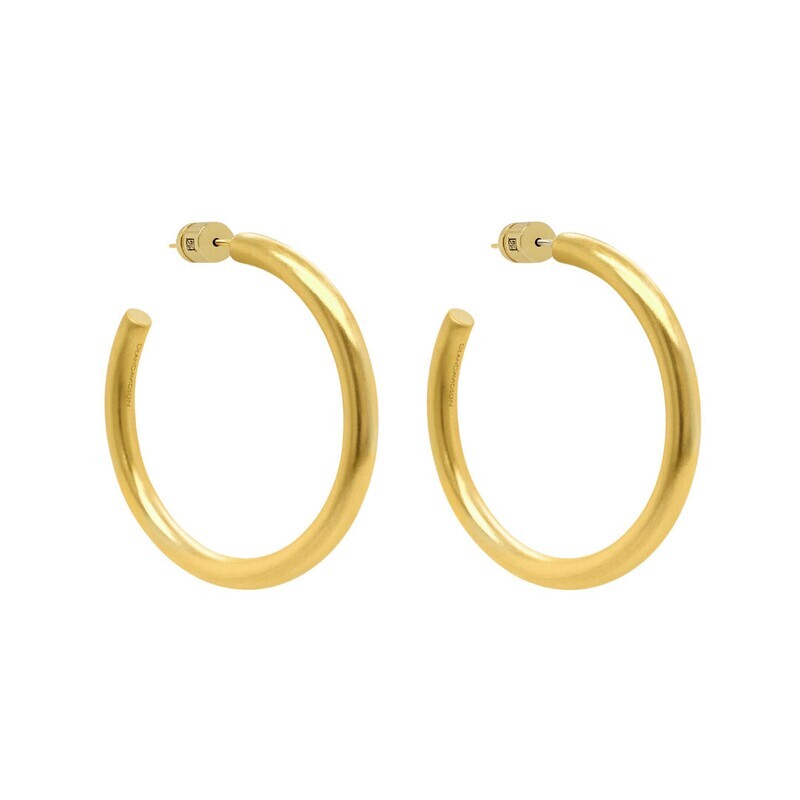 Midi Dune Hoops - Gold