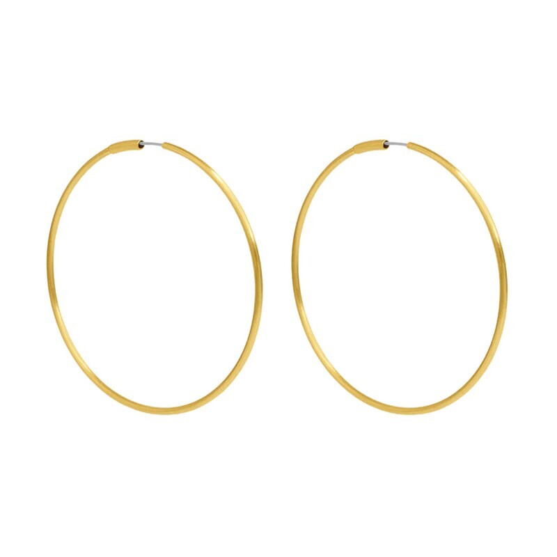 Oversized Thin Hoops - 70