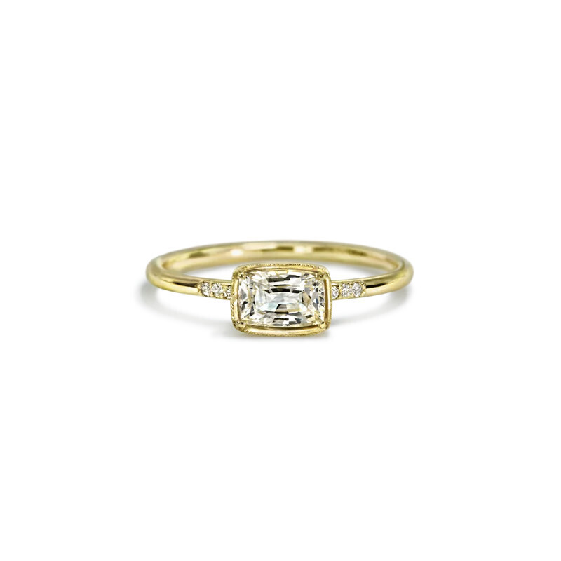 Karina Ring White Sapphire 14KY
