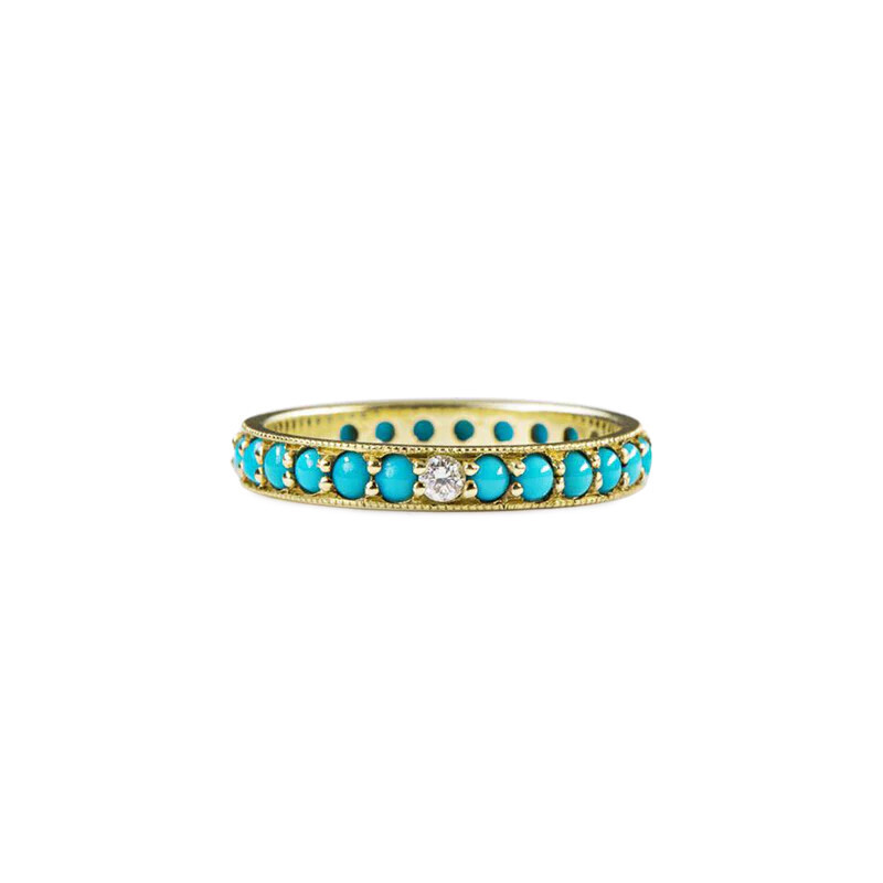 Dunbar Ring Turquoise 14Y Size 7