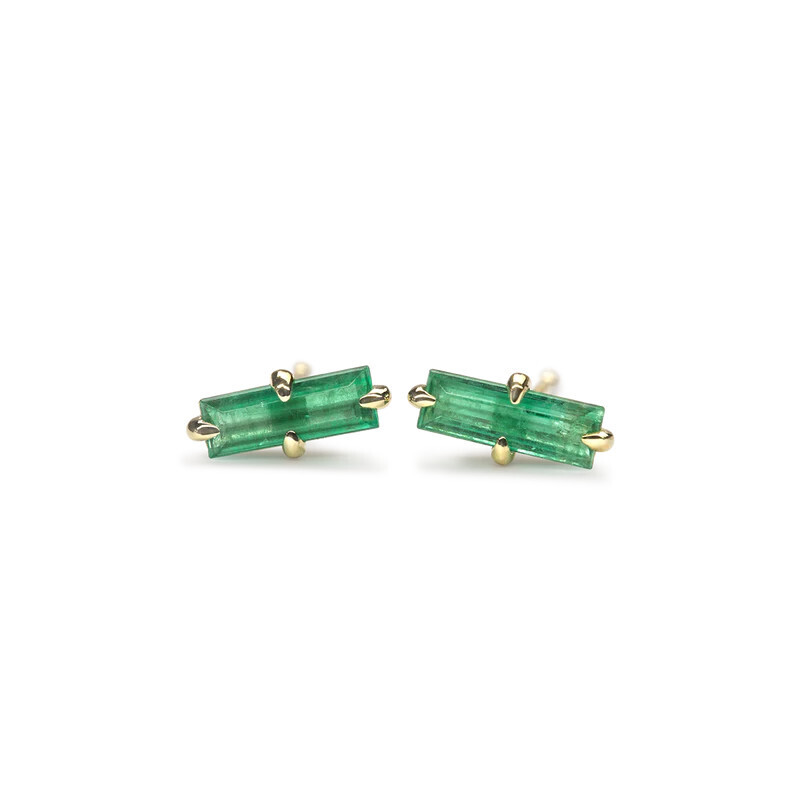 Elvin Emerald Studs