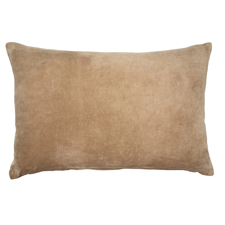 16x24 Vera Velvet Pillow, Fawn