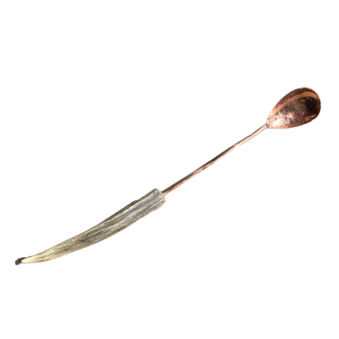 Copper Tasting Spoon w. Antler