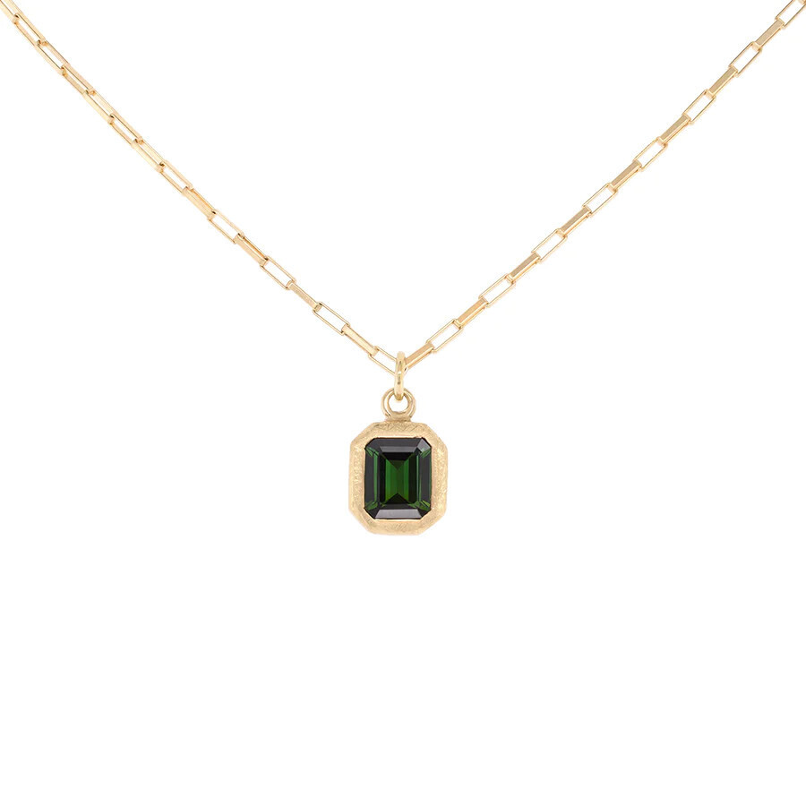 Necklace- Boulder Tourmaline Em Cut