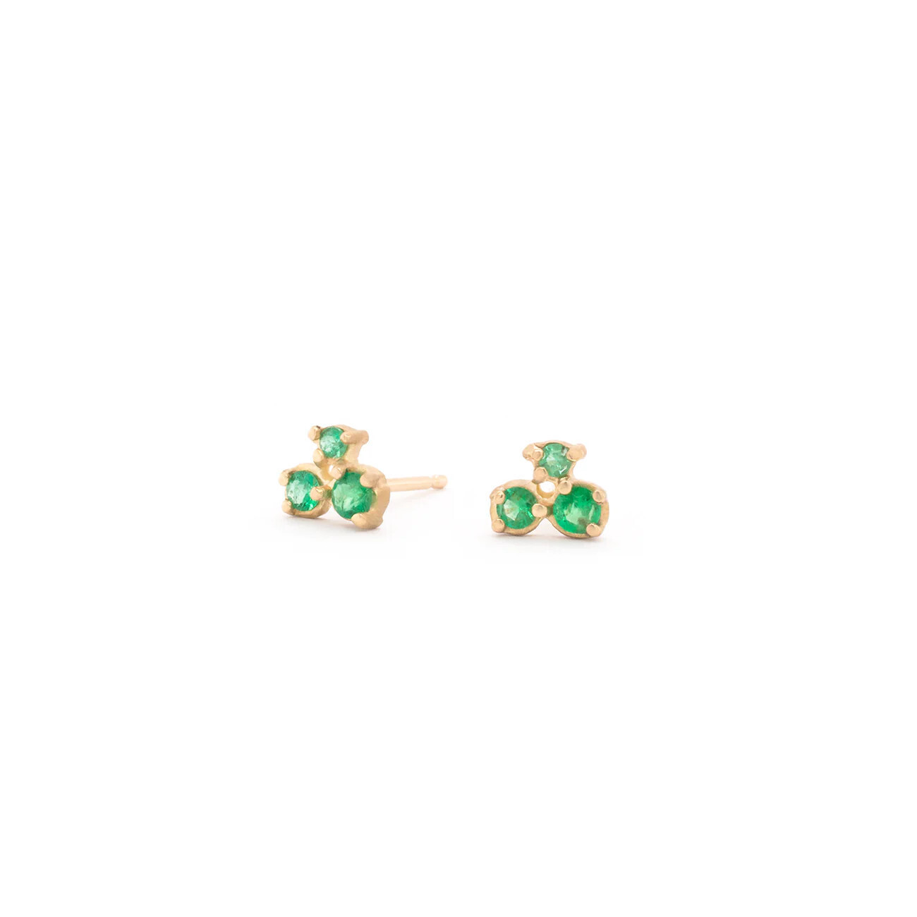 Earrings- Cluster Trio Emerald