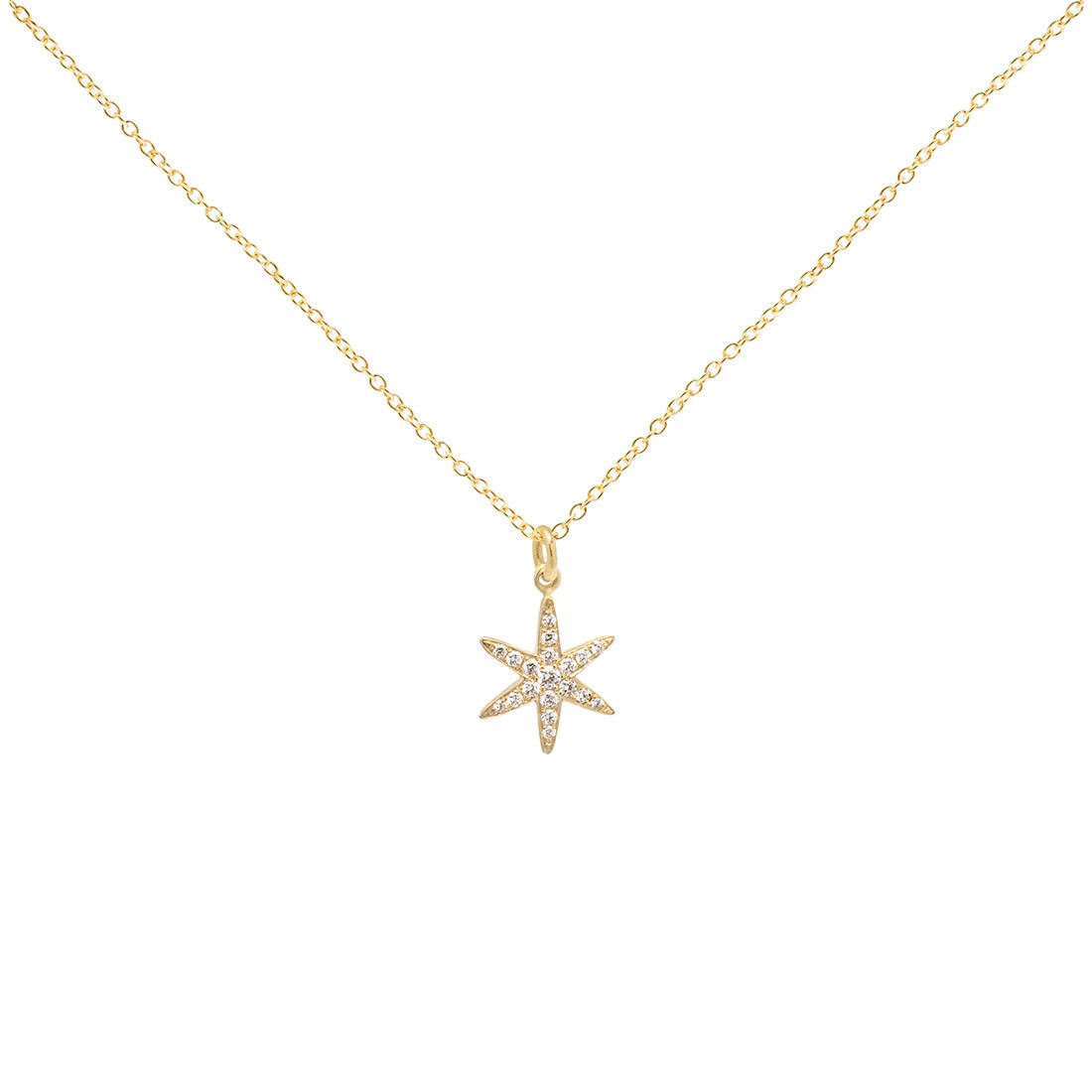 Necklace- Diamond Pave Star