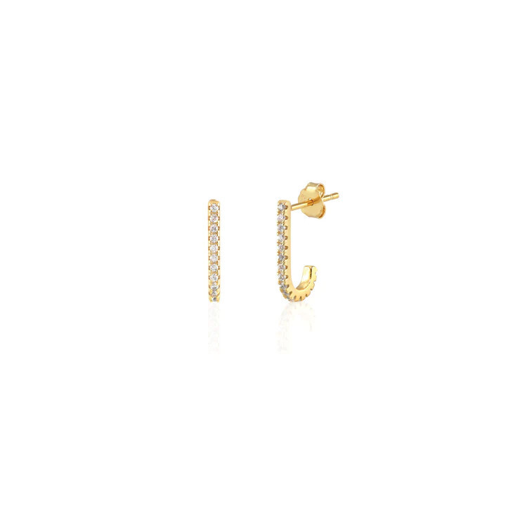Earrings- Hook Crystal Post