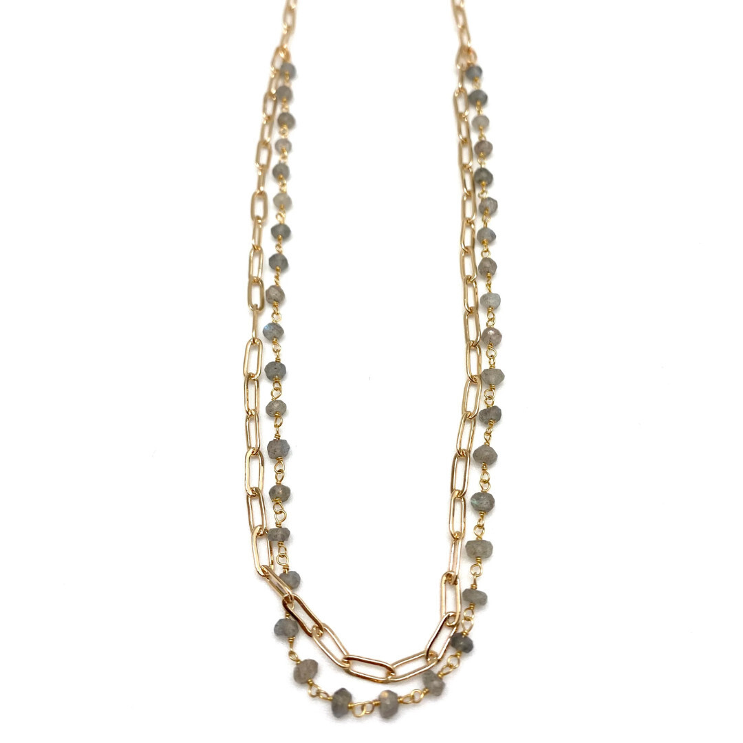 Necklace- Mariana Double Chain