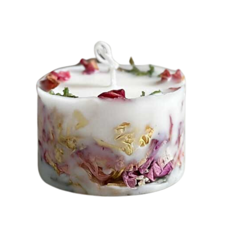 Small Daily Floral Candle