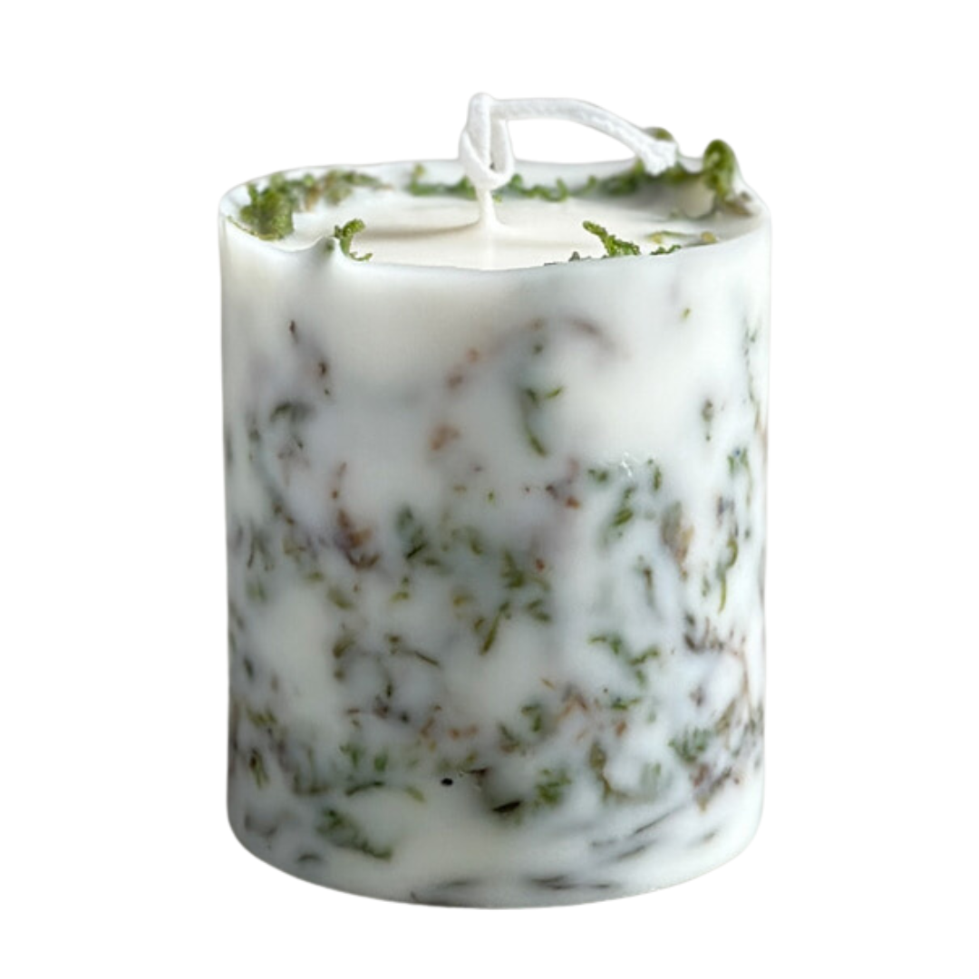 Large Daily Floral Candle