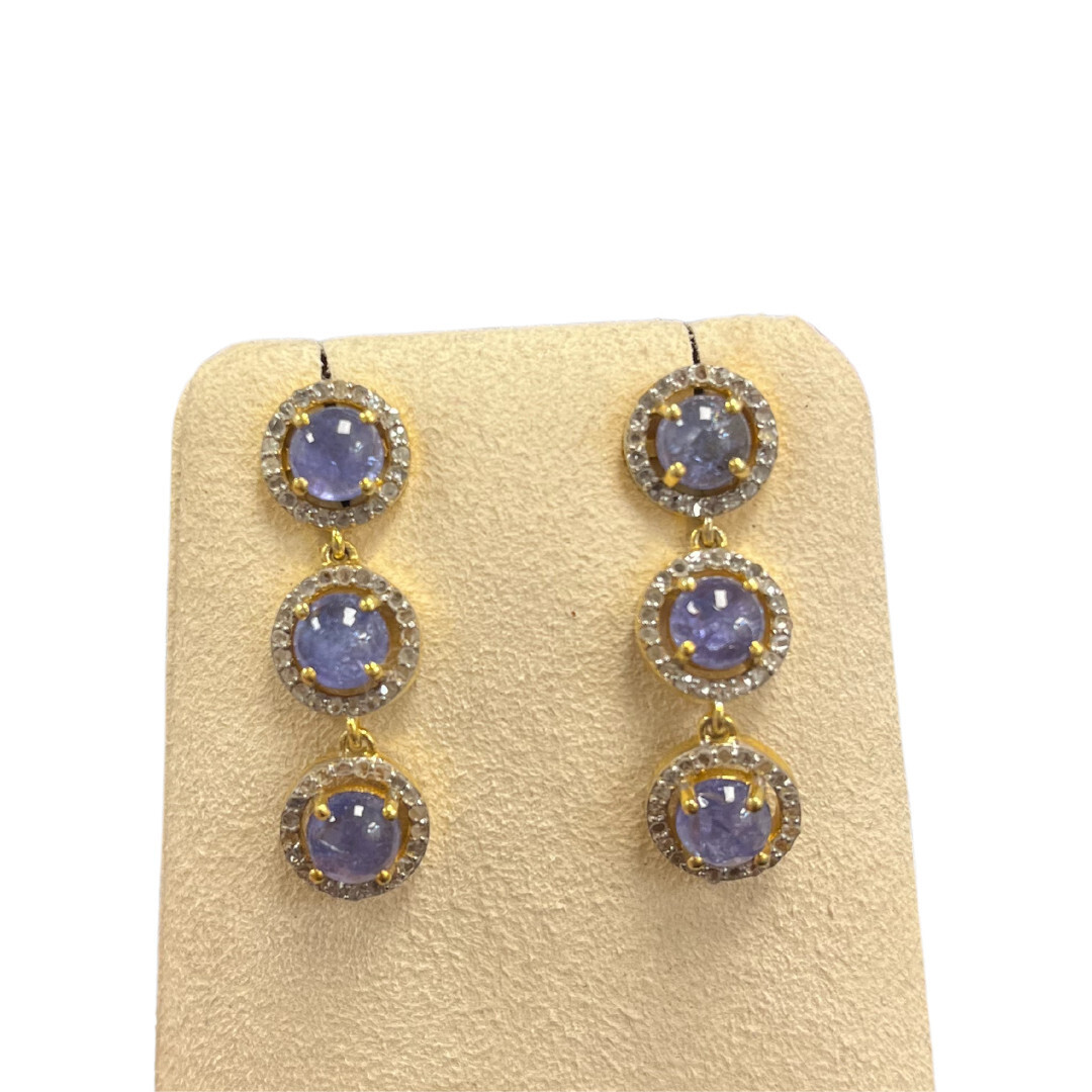 ER- Tanzanite Sm Triple Drop