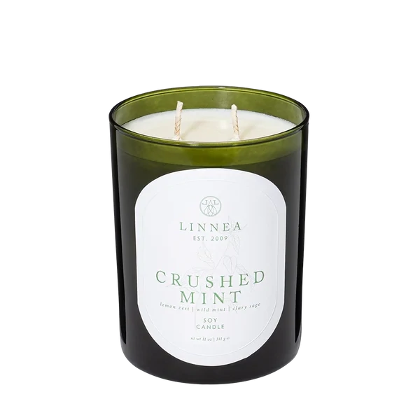 Linnea&#39;s Lights Candle- CRUSHED MINT
