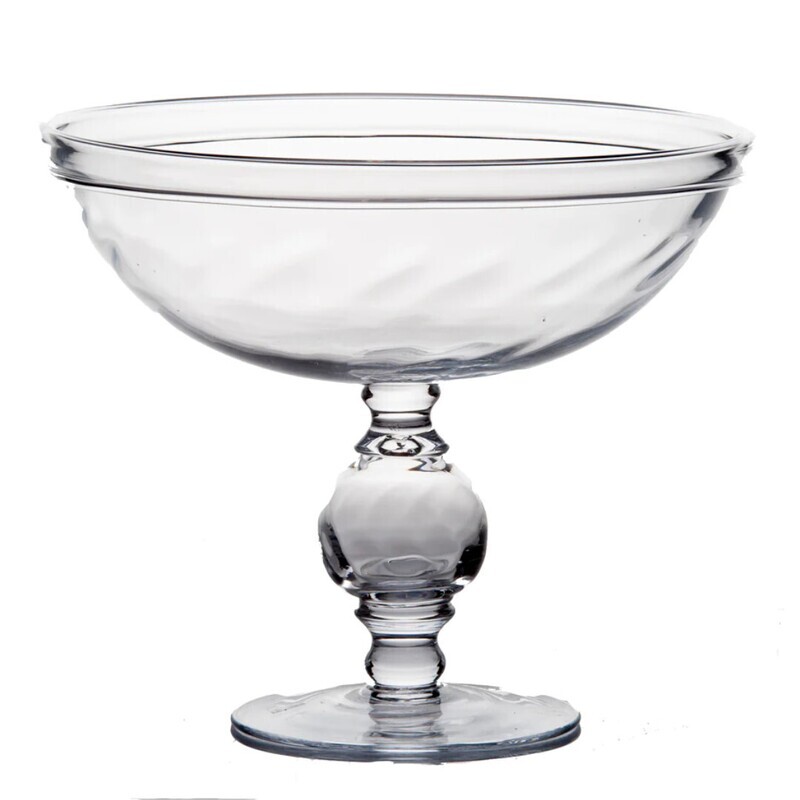 Compote Footed Optic, Clear