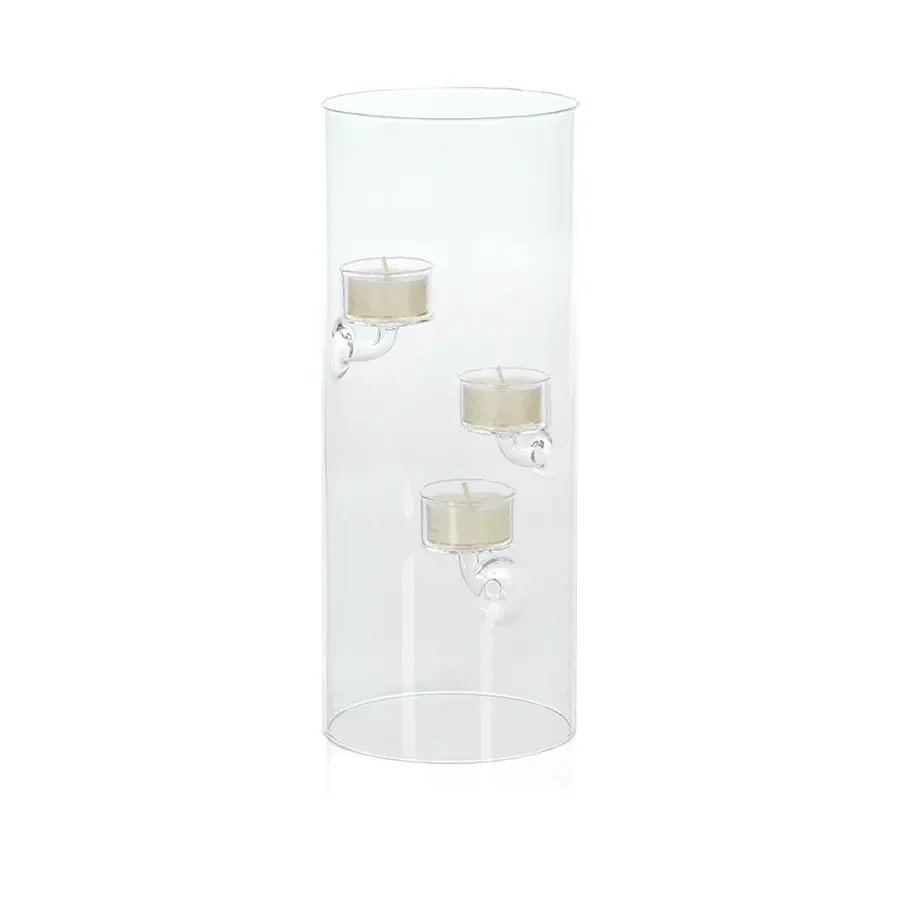 Suspended Glass Tealight Holder/Hurricane-4.75x11.75