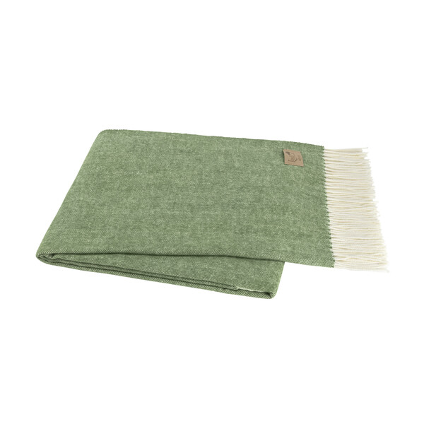 Herringbone Throw- Olive