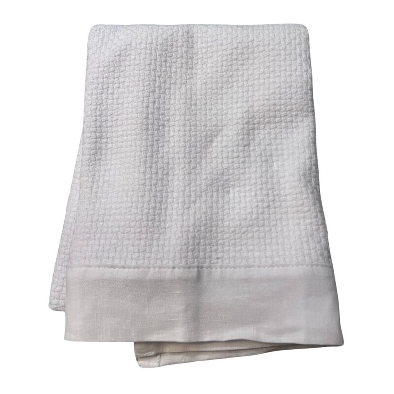 Interlace Hand Towel- White