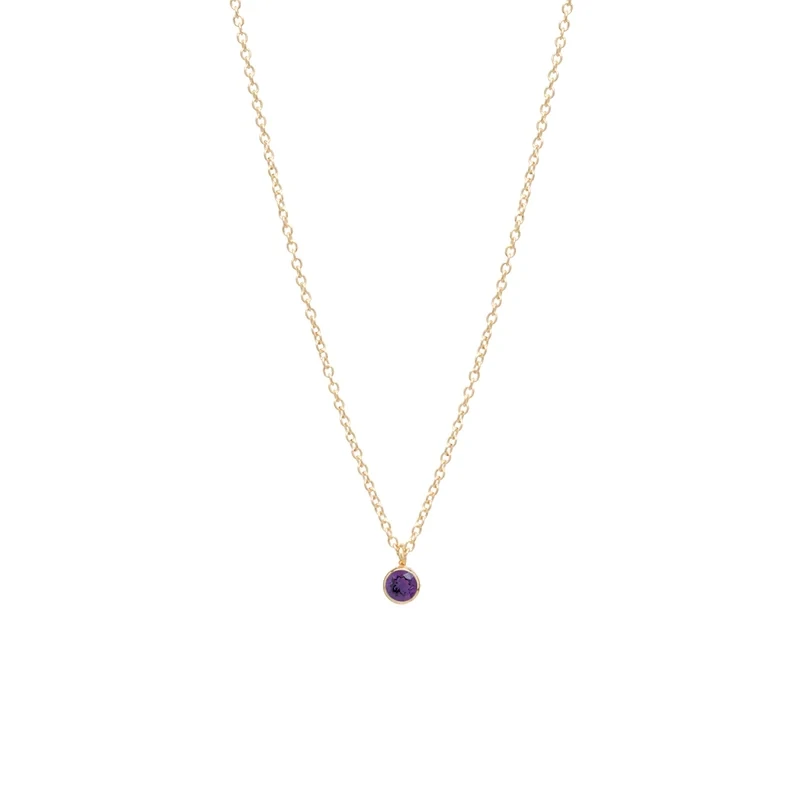 Birthstone Drop- Amethyst Feb