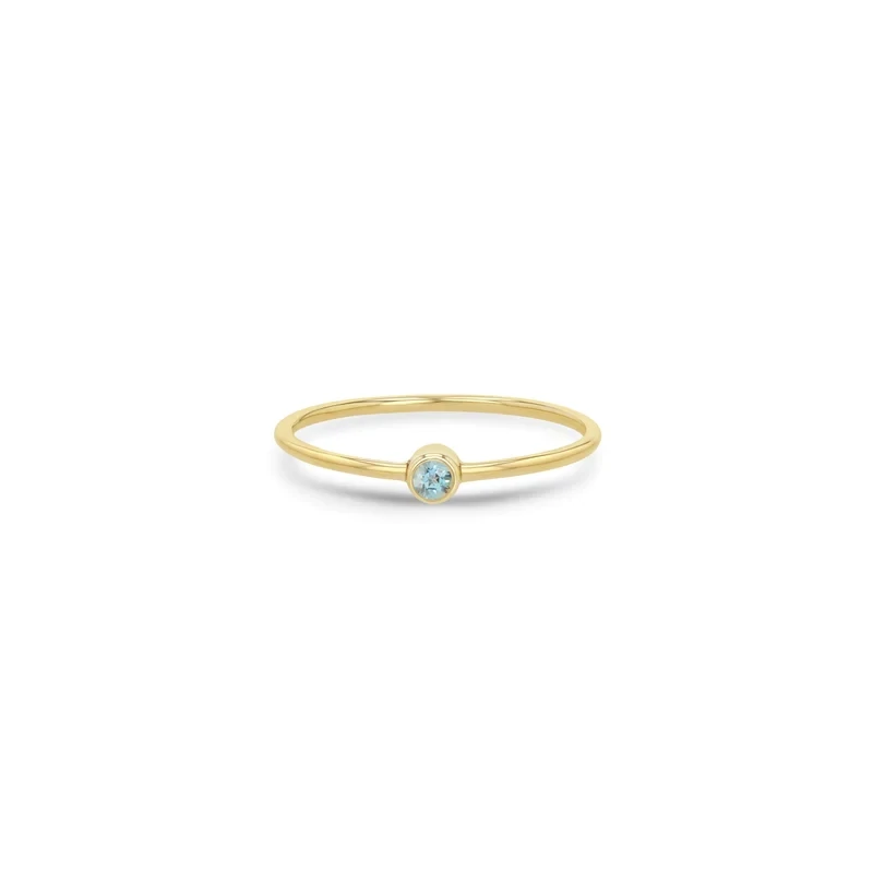 Birthstone Ring- Aqua March