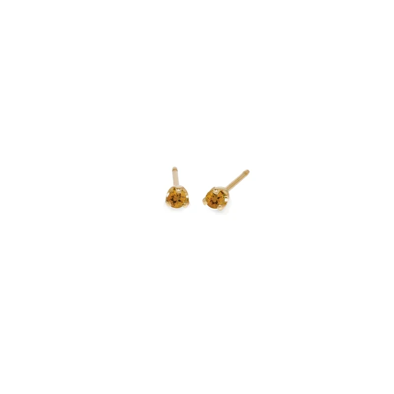 Birthstone Studs Citrine- November